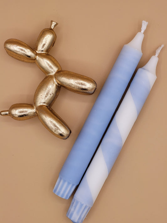 DINER kaars blauw
